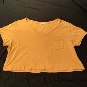 Garage Gold Yellow Crop Top